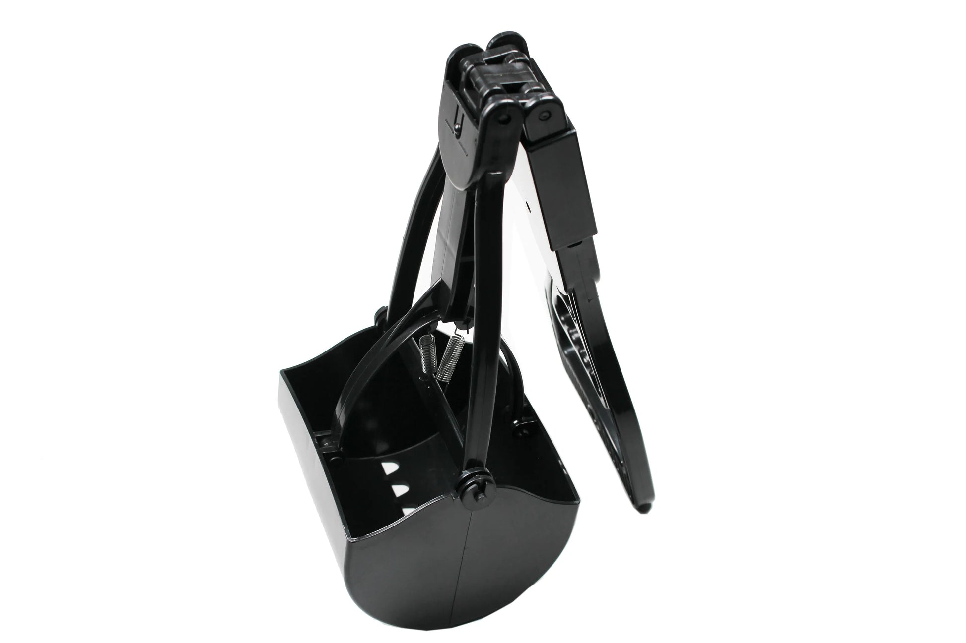 Foldable pet waste scooper with long handle