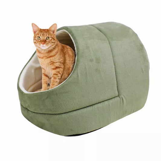 Ultra-Warm Cave Pet Bed for Cats and Small Dogs by PetFlowz