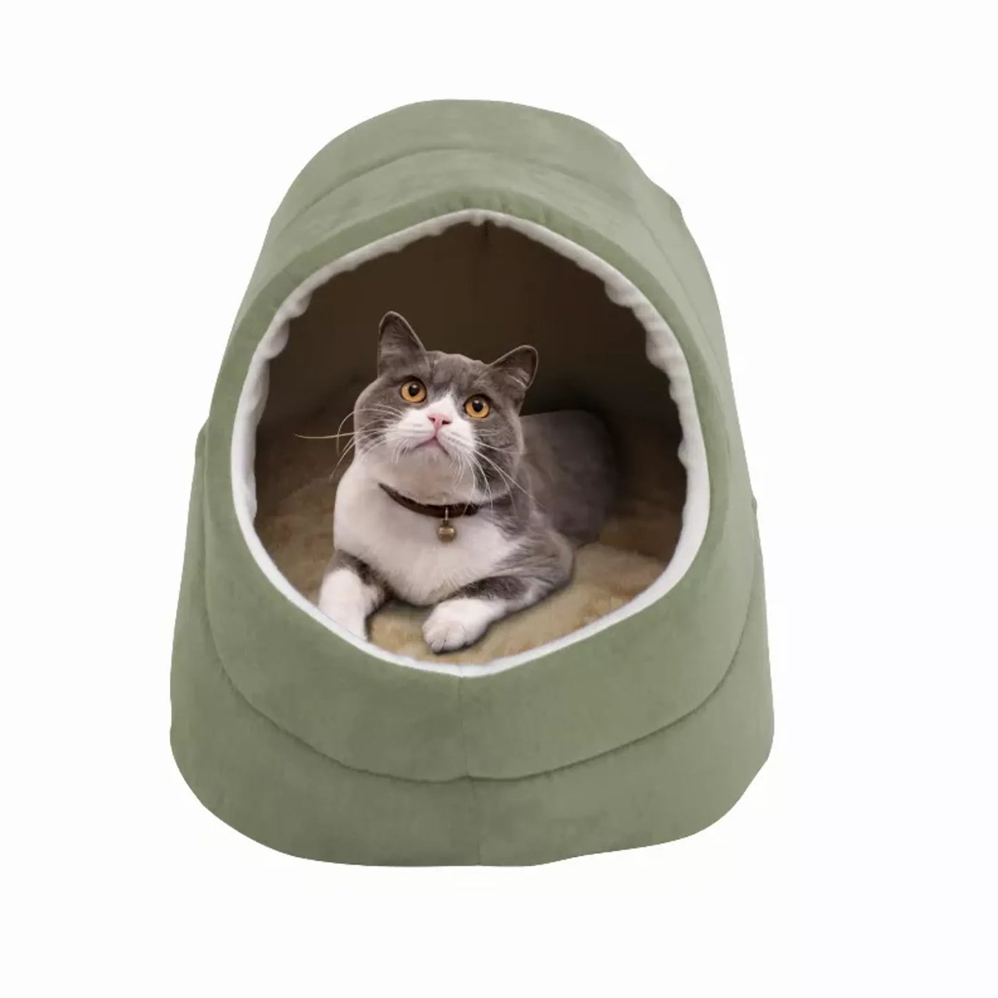 Warm Cave-Style Pet Bed Made in USA – PetFlowz