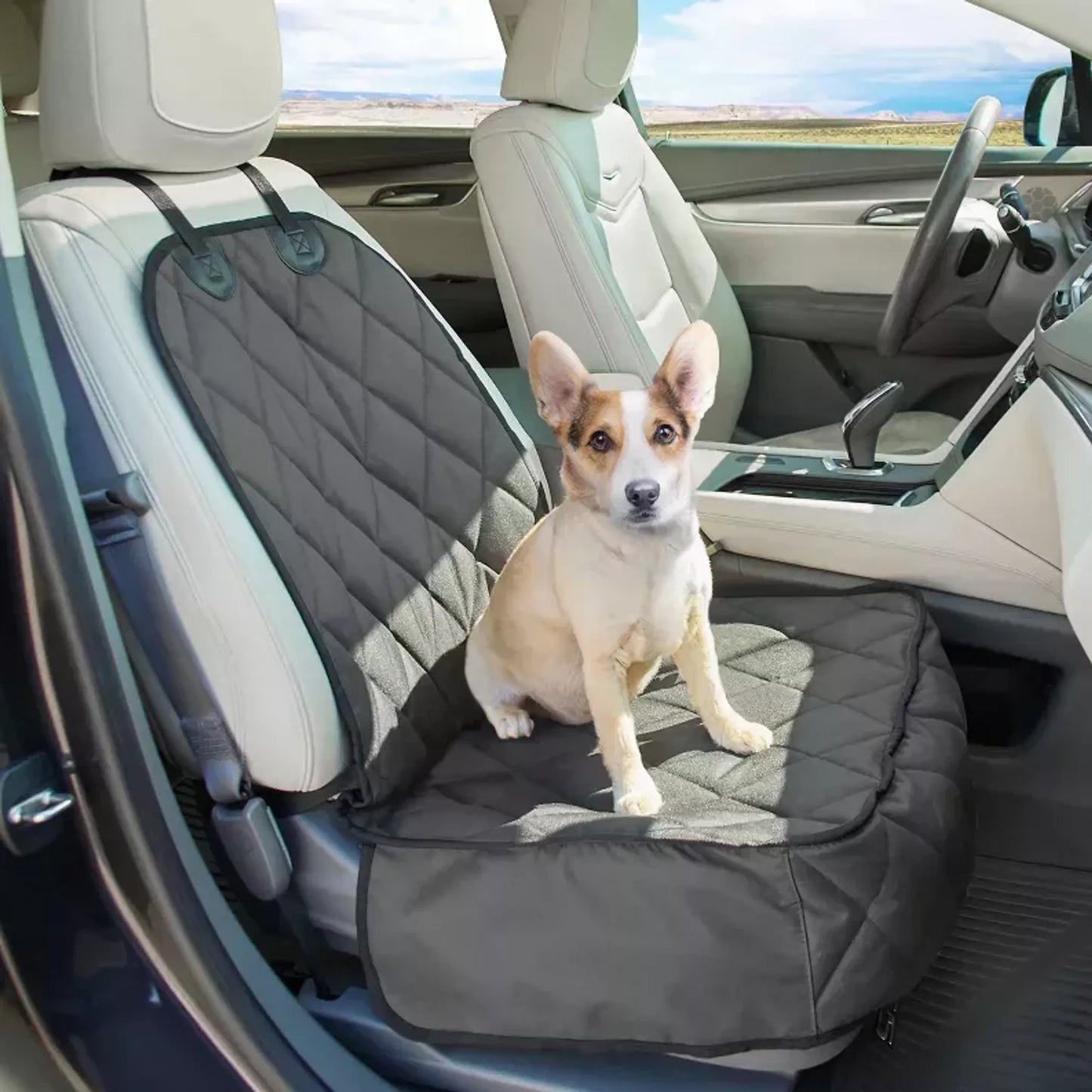 Heavy-Duty Universal Dog Seat Cover with Waterproof Nylon Layer