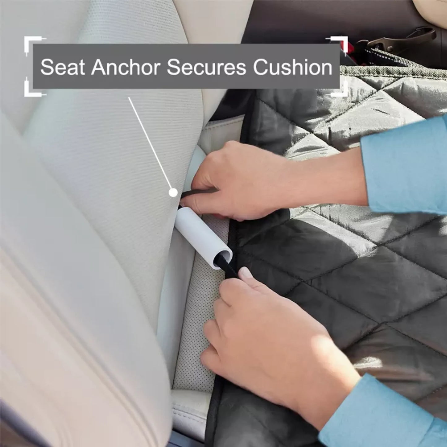 Padded Dog Seat Cover for Road Trips and Daily Commutes