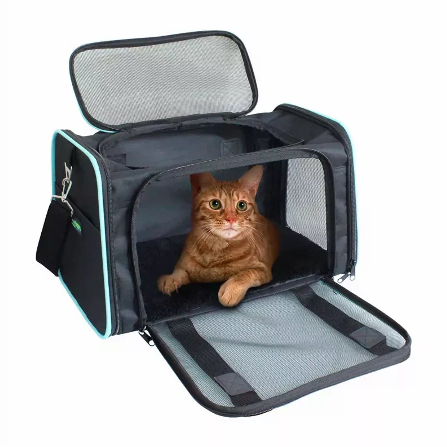 Durable pet carrier handbag for small dogs, puppies, and cats