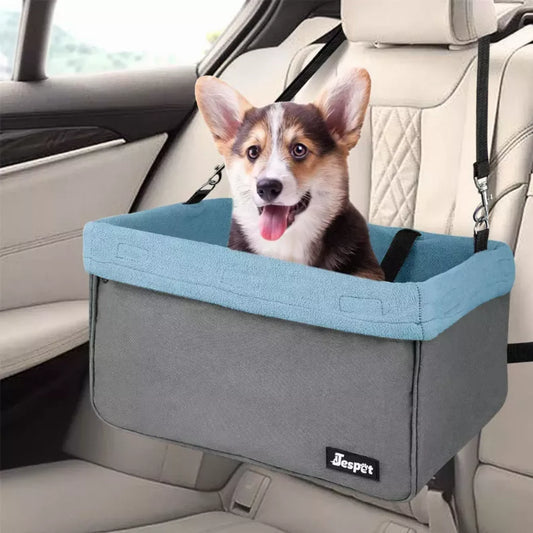 JESPET & GOOPAWS Dog Booster Seat for Small Dogs in Car – PetFlowz USA