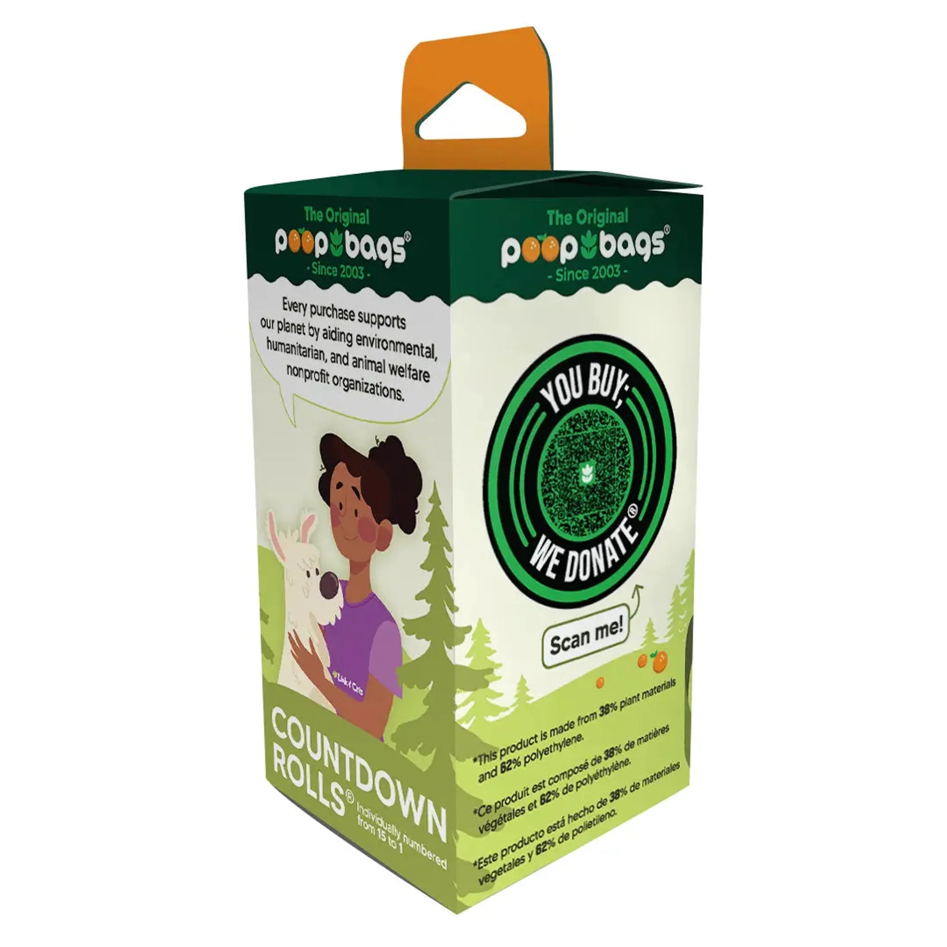 Biodegradable Dog Poop Bags with Numbered Countdown