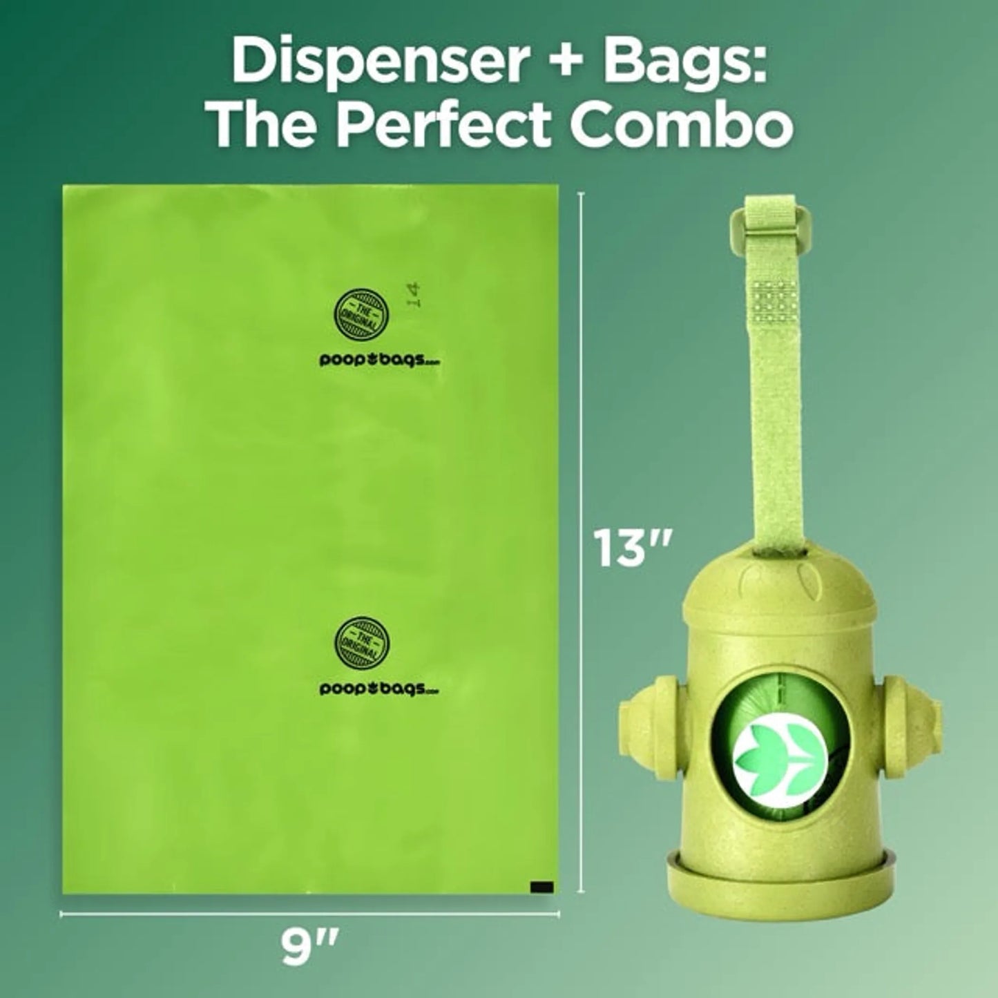 USDA Biobased Compostable Poop Bag Dispenser for Leash