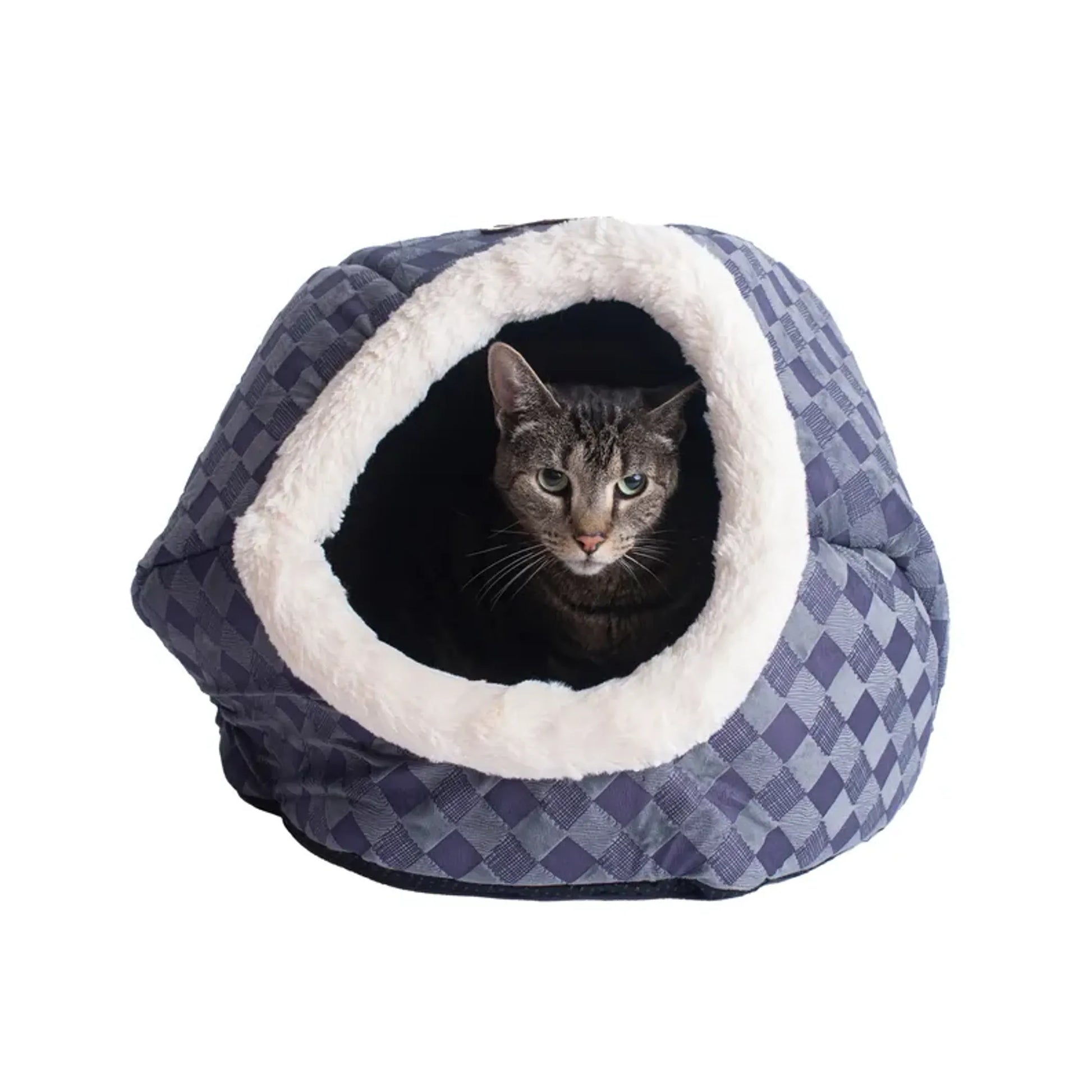 Durable Cuddle Cave Pet Bed with Waterproof Base