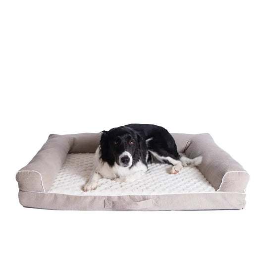 Memory Foam Bolstered Dog Bed Medium – PetFlowz USA