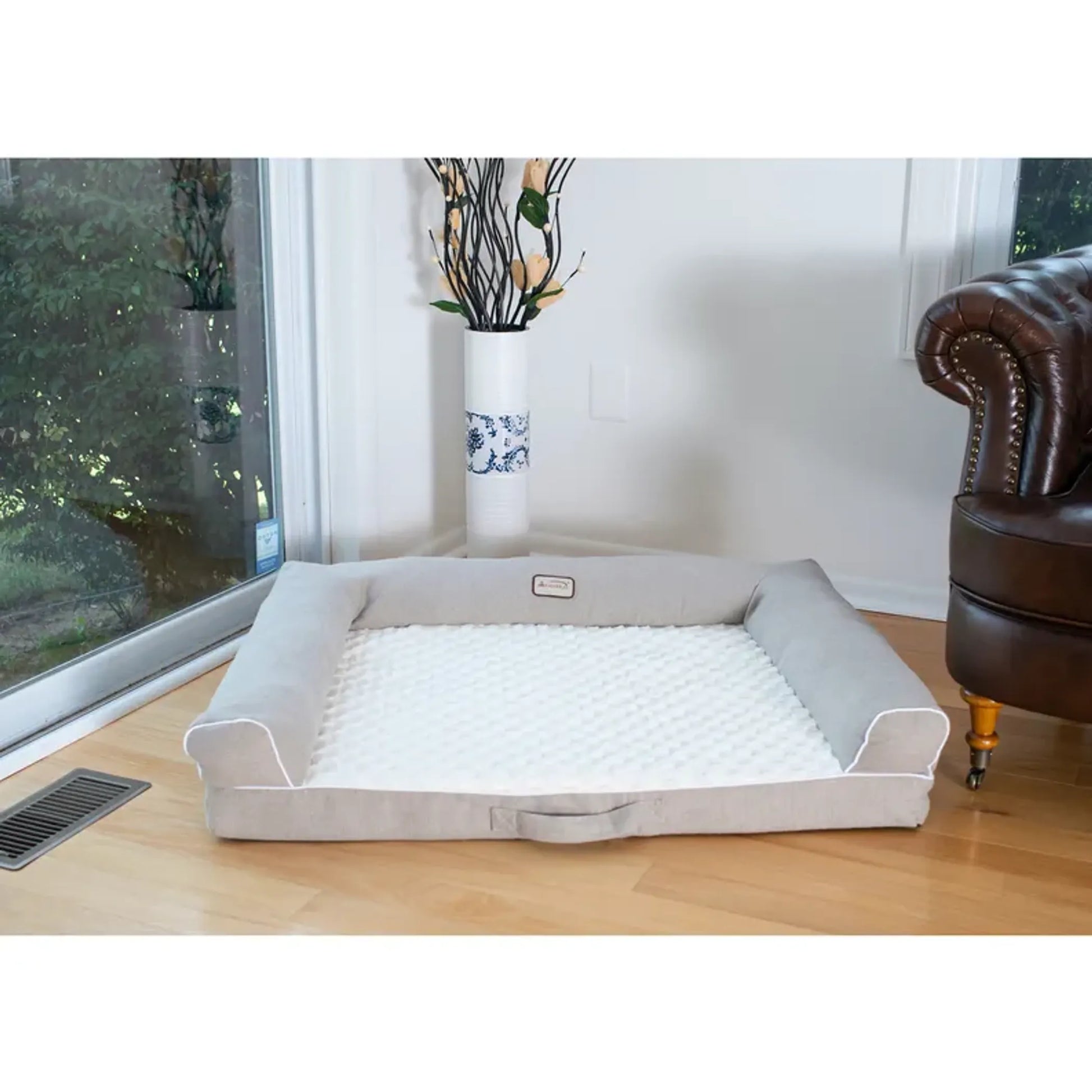 Comfortable Memory Foam Pet Bed for Medium Breeds