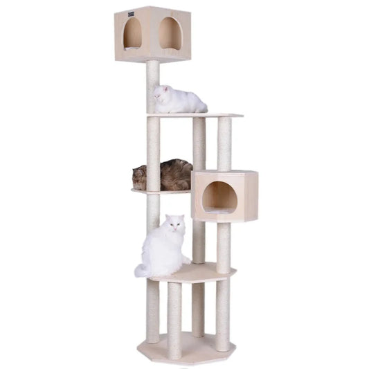 85 Inch Premium Scots Pine Cat Tree Tower by PetFlowz USA