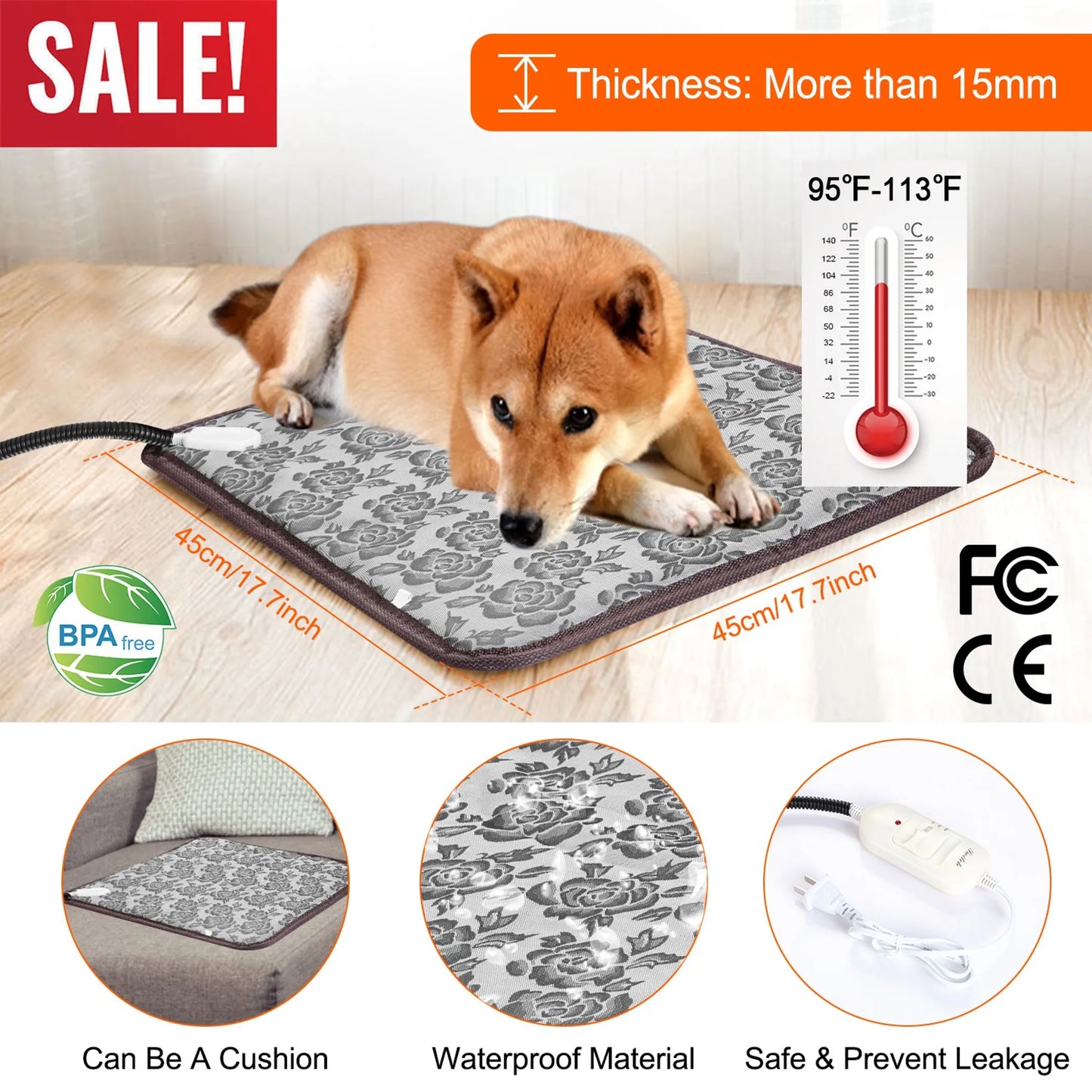 Cozy Pet Heating Pad for Winter – Indoor Use