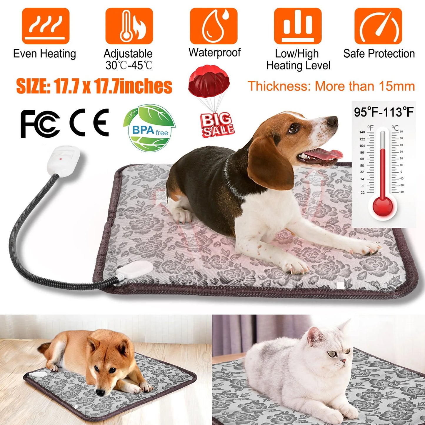 Pet Electric Heating Pad for Healthy Warmth and Relaxation