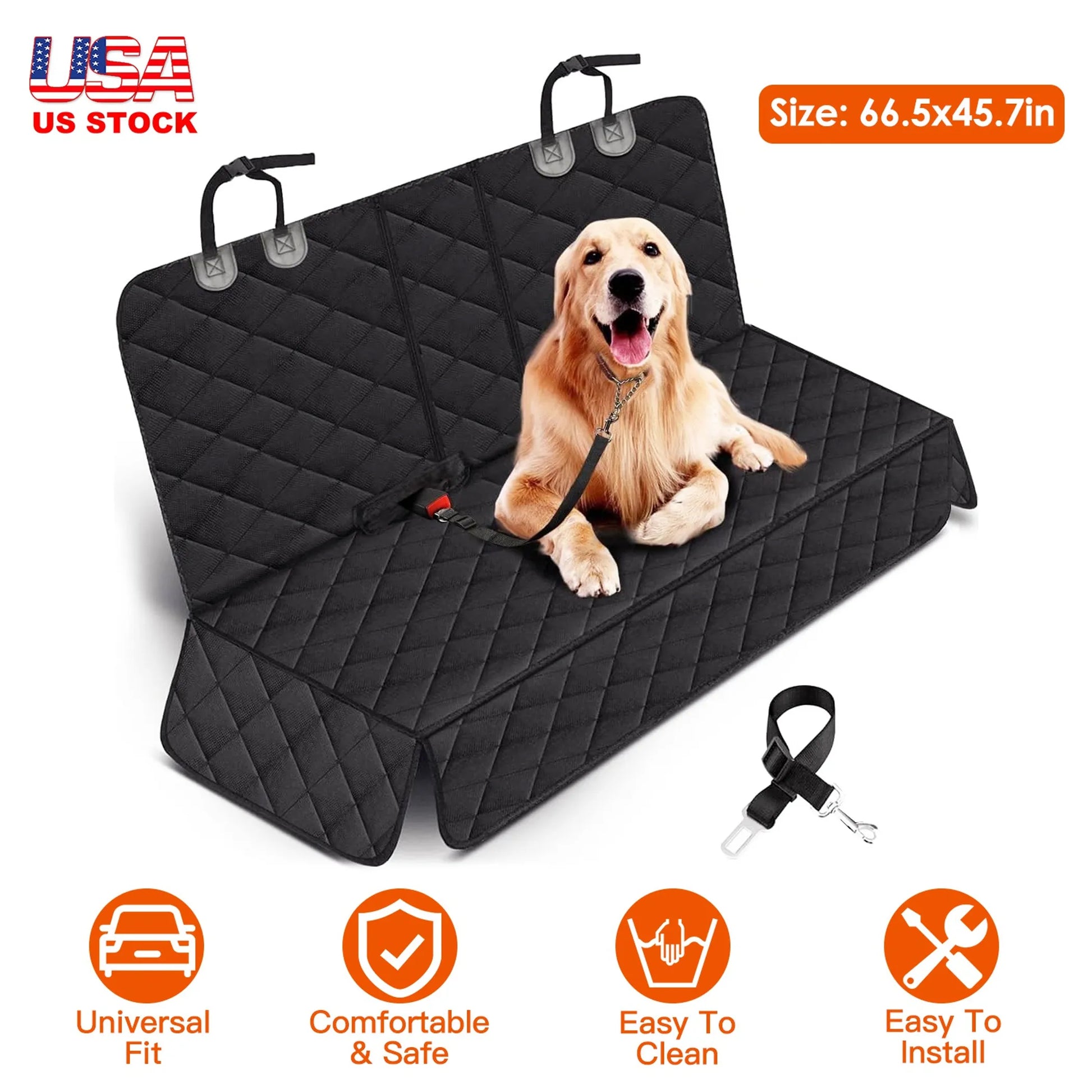 PetFlowz USA Premium Car Seat Cover for Dogs and Cats