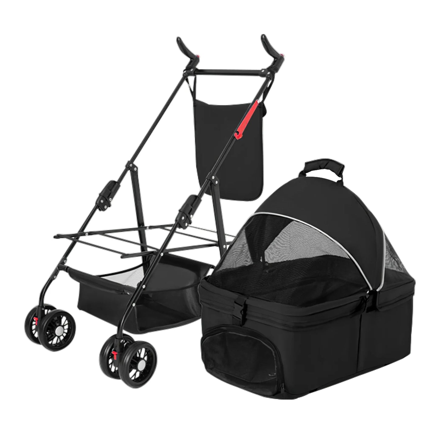 Weather and Scratch Resistant 2-in-1 Pet Stroller – PetFlowz