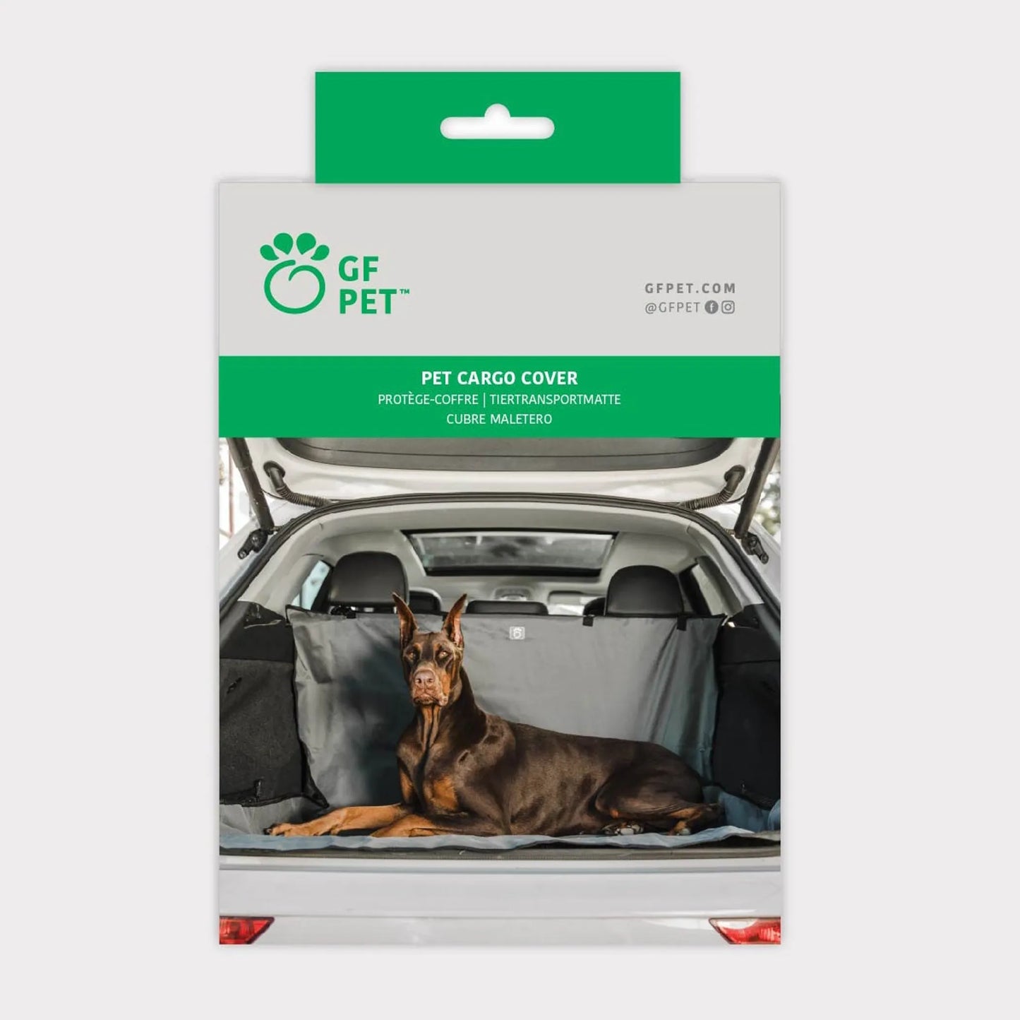 Durable polyester pet cargo cover for dog travel and road trips